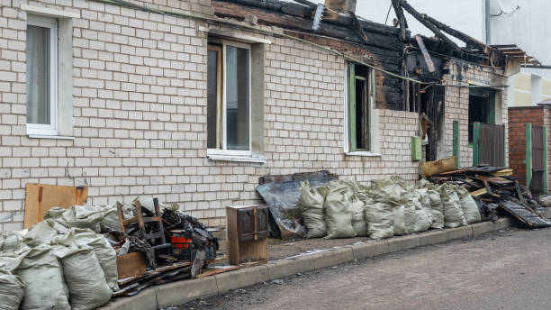 Professional Fire Damage Removal technician working in Coppell, TX